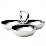 Christofle - Vertigo Silver-Plated 3-Bowl Snack Dish